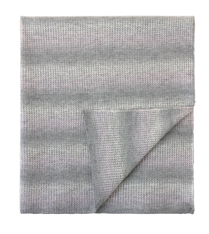 MAYFAIR OMBRE KNIT THROW IN GRAY
