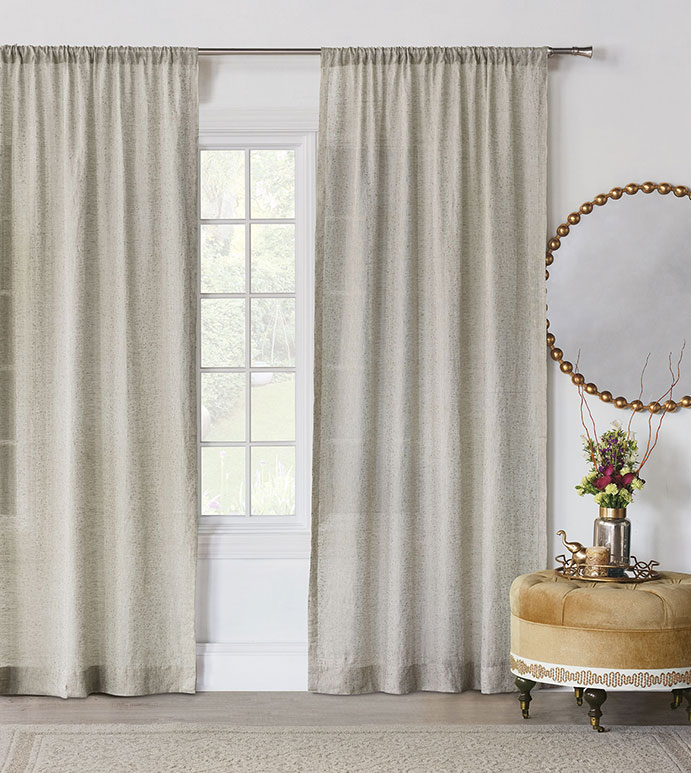 Marceau Gold Dotted Curtain Panel Eastern Accents Marceau Gold Dotted Curtain Panel, Metallic Gold Curtains