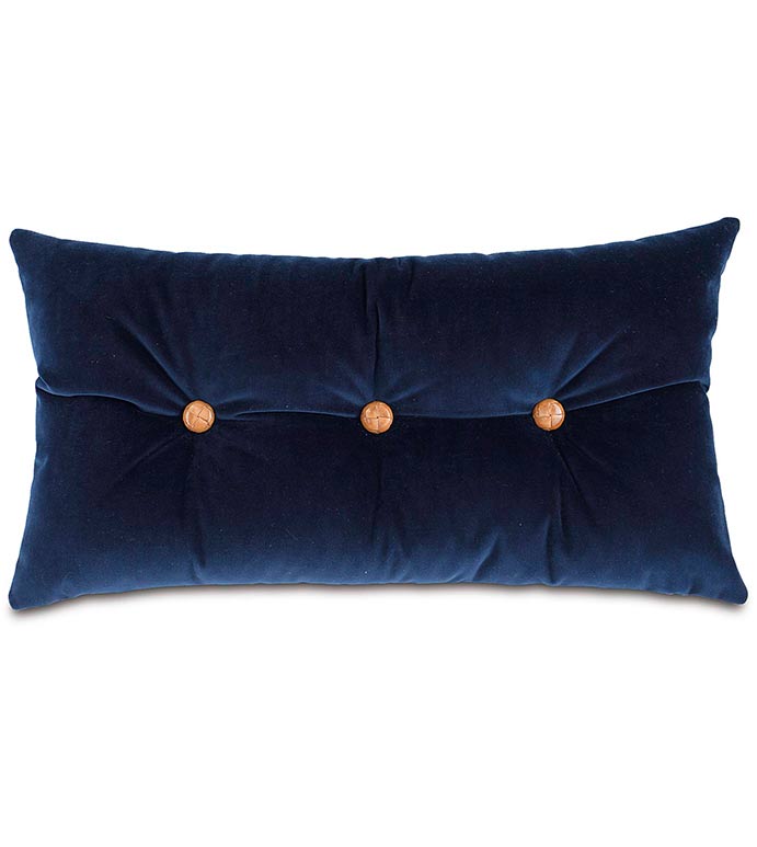 Plush Navy Bolster Eastern Accents