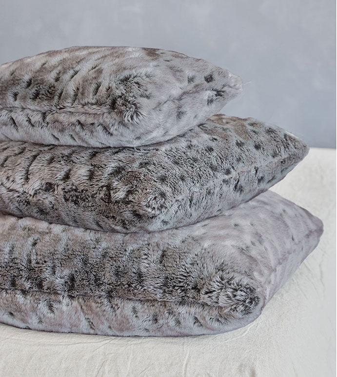 Midori Faux Fur Euro Sham Eastern Accents