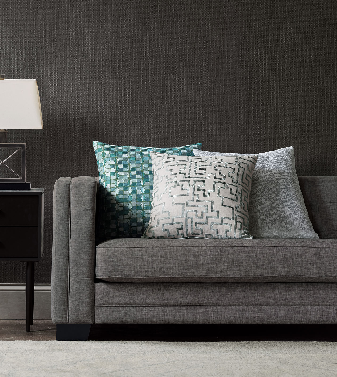 Illustration of Textured Accent Pillows For Apartments