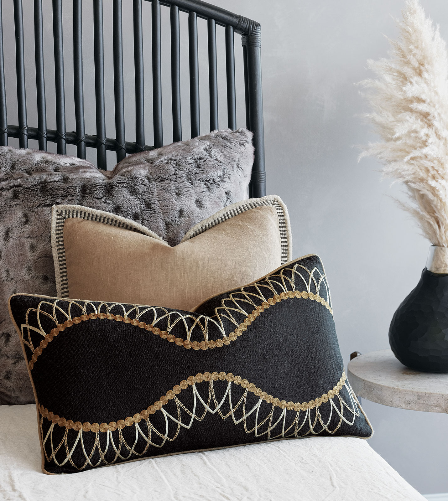 Midori Faux Fur Euro Sham Eastern Accents