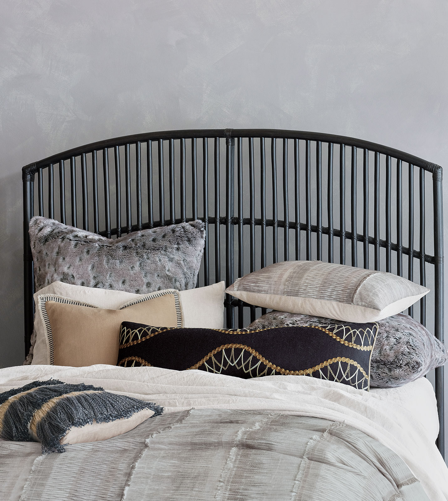 Midori Faux Fur Euro Sham Eastern Accents